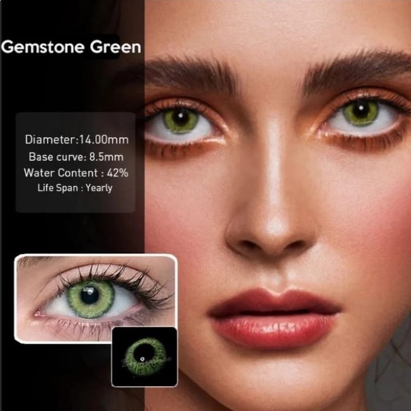 Lenses Genstone green NWT free case - Picture 10 of 11